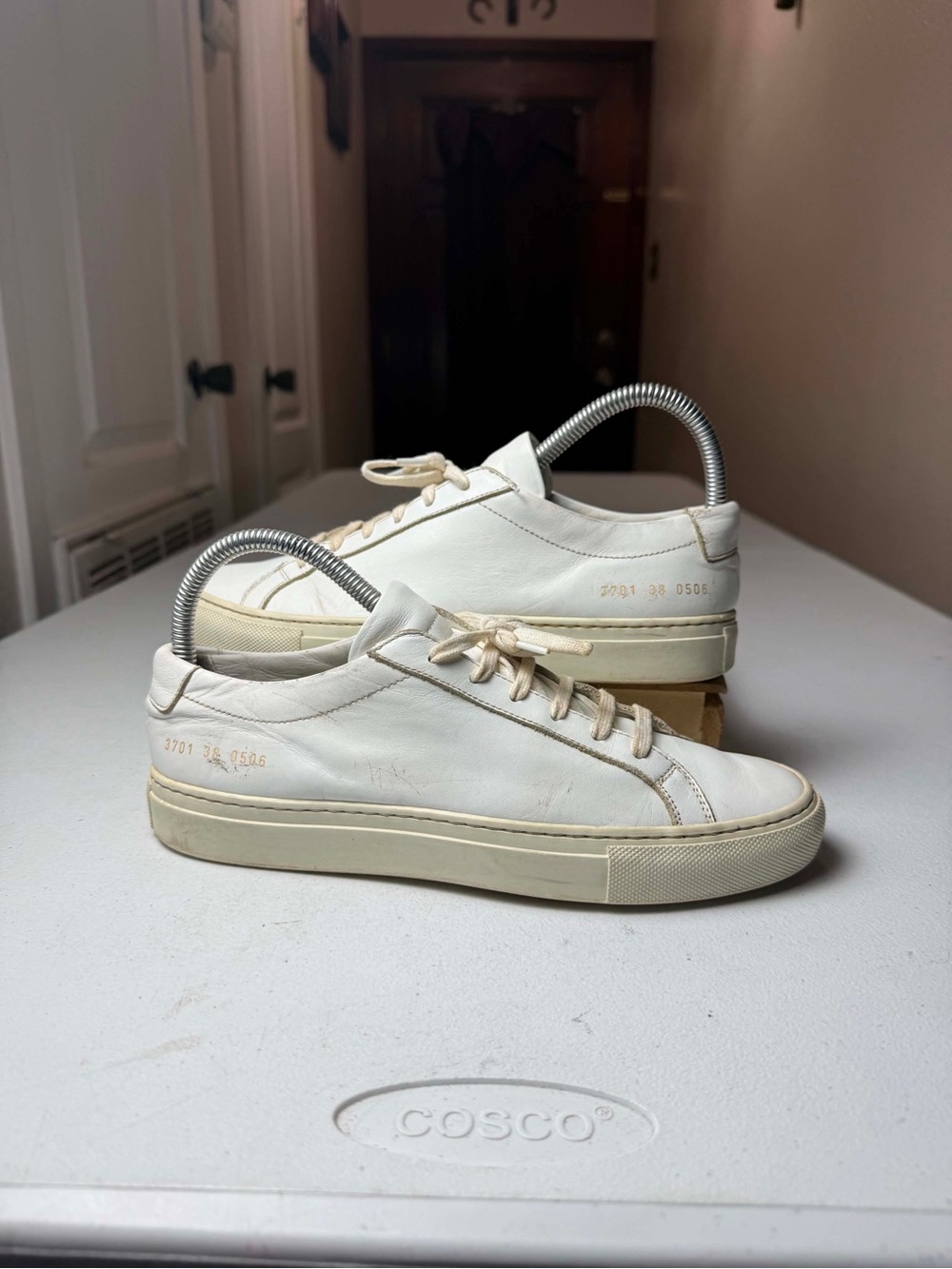 Common Projects Achilles Low Leather Sneakers White Sz 38 / US 8
